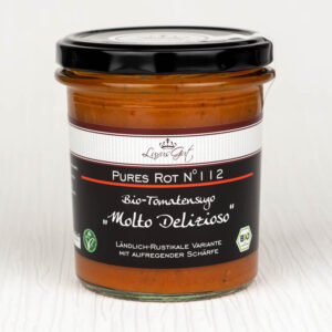 Bio-Tomatensauce "Molto Delizioso" als ländlich-rustikale Variante mit aufregender Schärfe